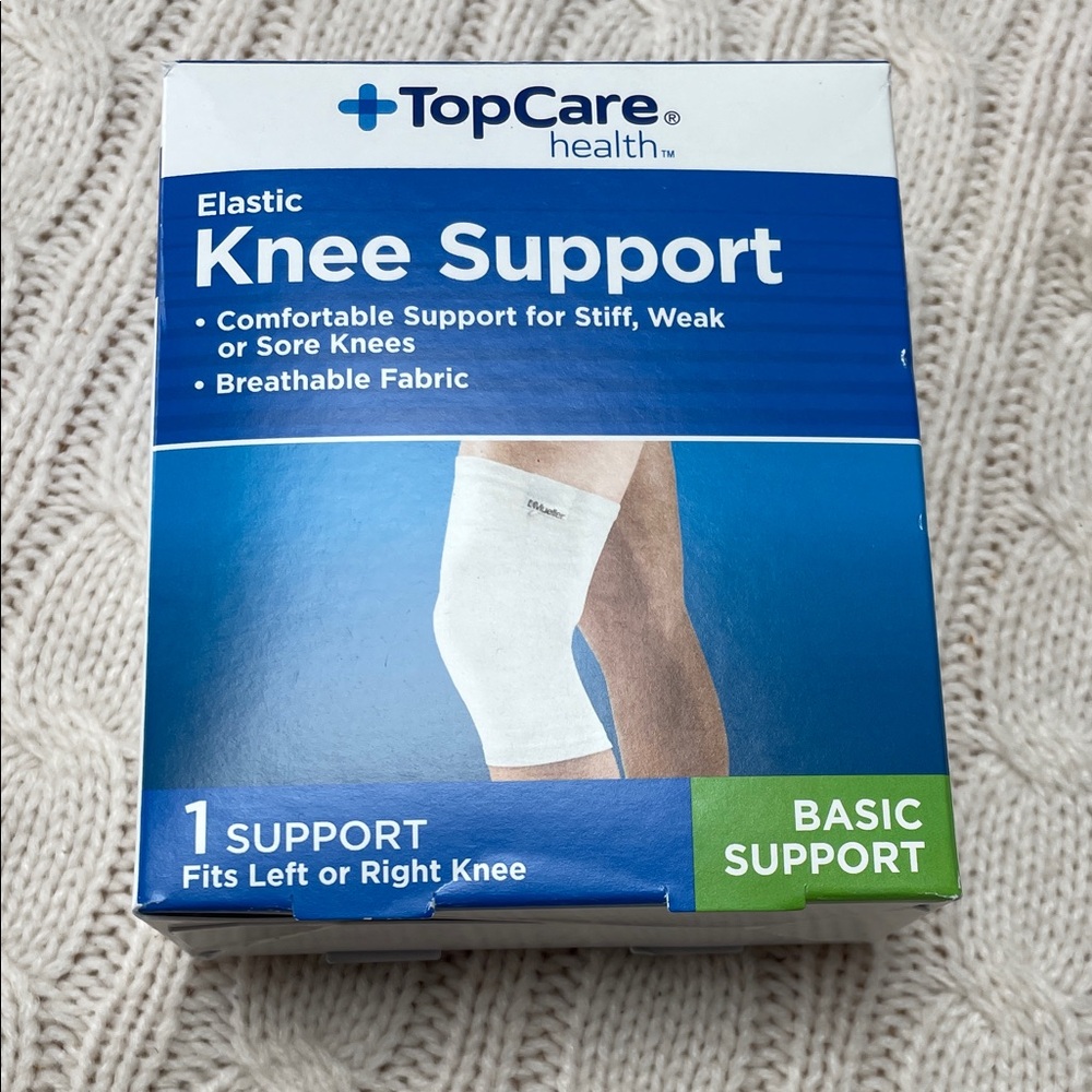 NEW unused L TopCare Elastic Knee Support support for stiff/sore knee breathable